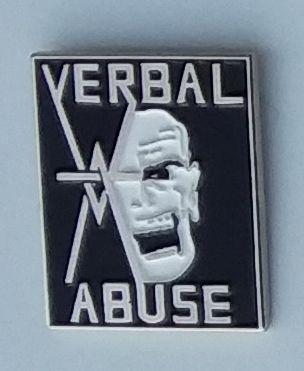 VERBAL ABUSE ENAMEL BADGE