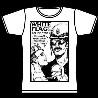 WHITE FLAG POLICE GIRLS TSHIRT