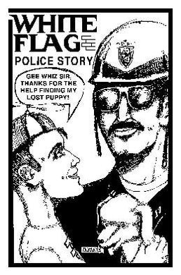 WHITE FLAG POLICE back patch